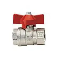 Кран шаровой муфтовый нерж. Ду 15 1/2 L-тип AISI304 21,3 мм