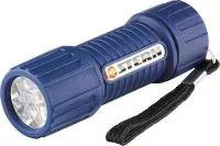 Фонарик светодиодный, чёрный корпус с мягким покрытием, 9Led, 3хААА, Stern