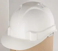 Каска защитная из ударопрочной пластмассы, белая, Сибртех