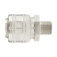 Муфта универсальная быстросъемная ("мама"), внешняя резьба 1/4", , 2 шт , Stels
