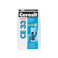 Затирка 2-5 мм S (серая) Ceresit CE 33, 2 кг