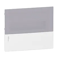 MIP22112T Mini Pragma Щит встраиваемый с дымчатой дверцей 1 ряд / 12 мод, IP40, IK07, 63А, 2 клеммы