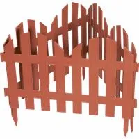Забор декоративный Романтика, 28х300 см, желтый Palisad
