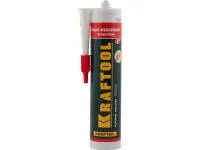 Герметик силиконовый Kraftool красный, температуростойкий (от -62 С до 275 С), 300 мл