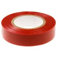Изолента ПВХ, 19 мм x 20 м, 180 мкм, красная, Сибртех