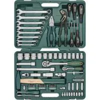 Универсальный набор инструмента 1/2" и 1/4"DR, 77 предметов